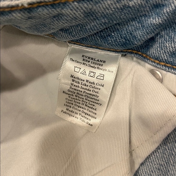 Everlane Curvy 90s Cheeky Jeans Straight Organic Cotton 28 Regular - Picture 5 of 10